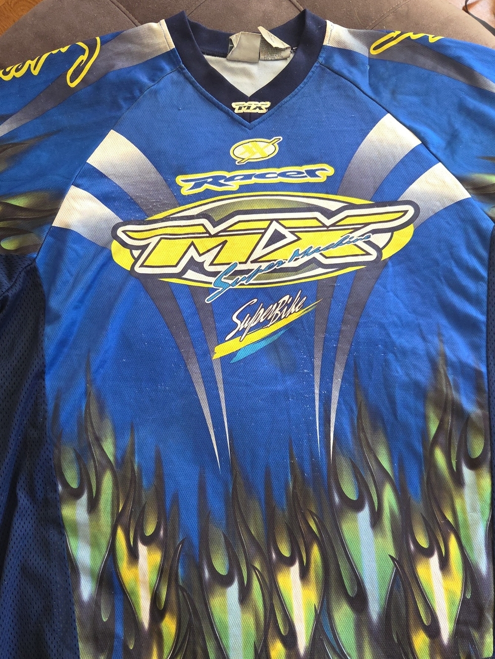 Vintage Men's Racing Graphic Shirt by Athletic Works XL Pre-Owned